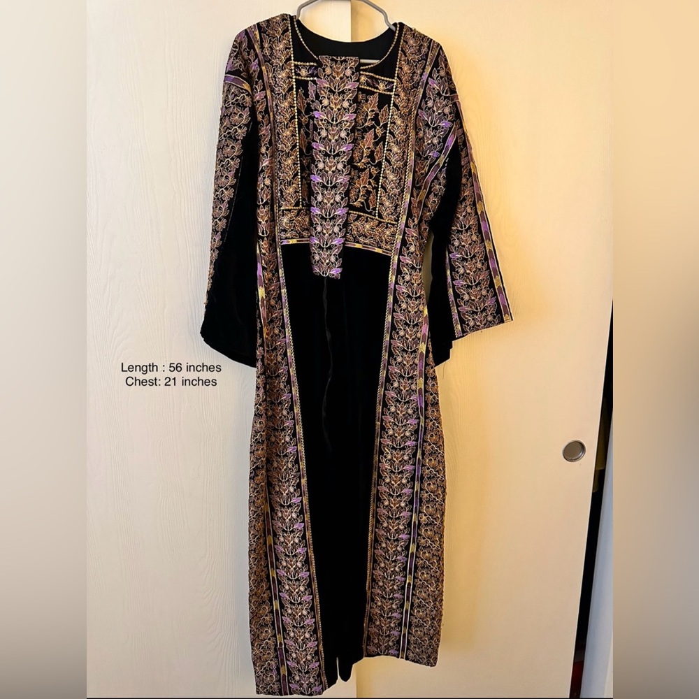 Velvet Palestinian thobe